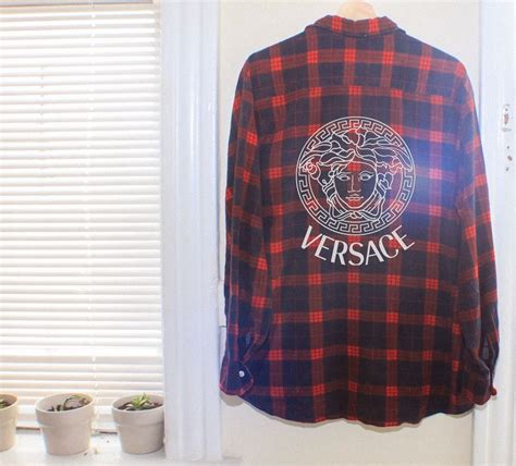 versace flannel shirts